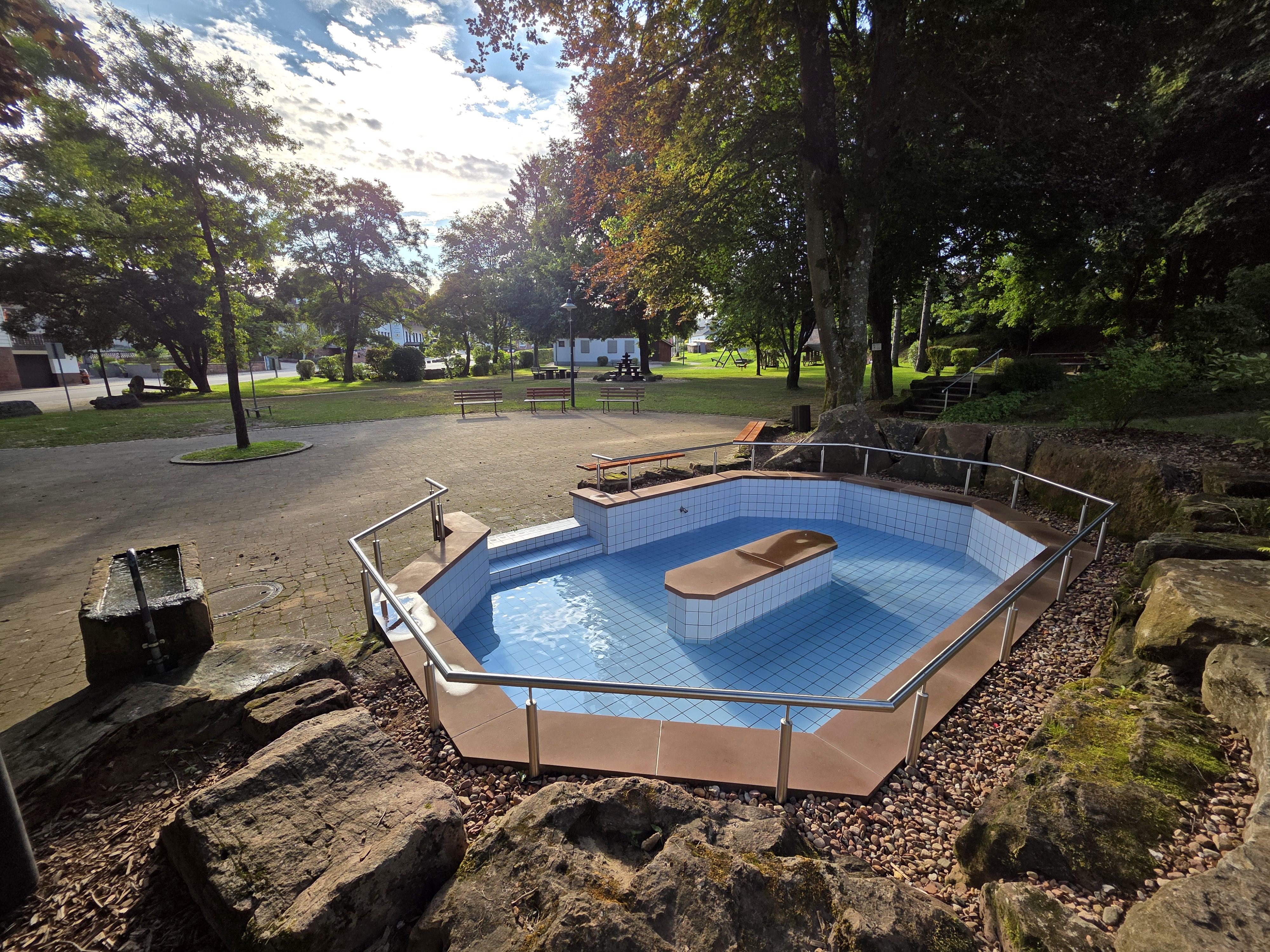 Kneippanlage im Kurpark Mülben