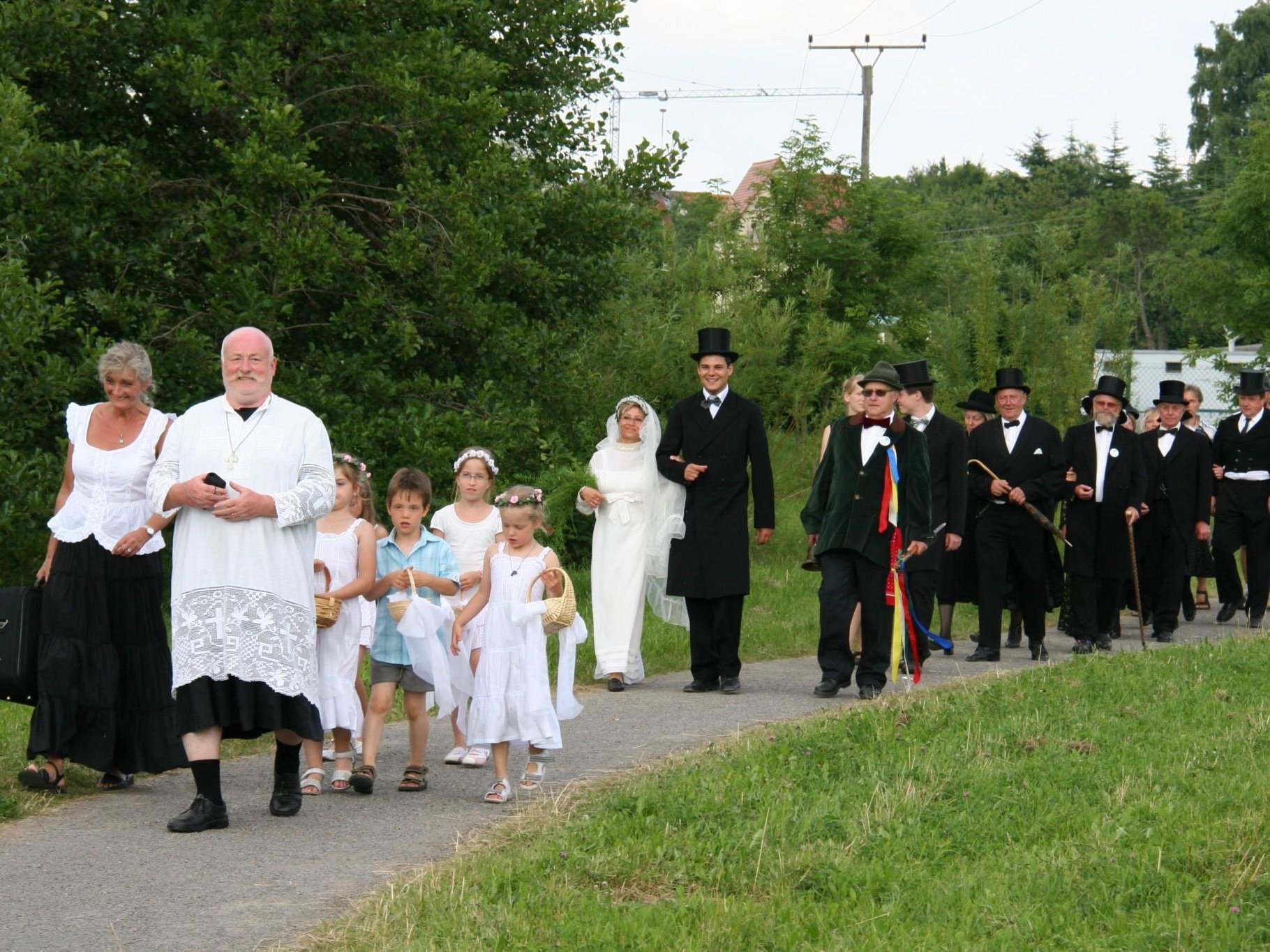 650 Jahr-Feier Hochzeitsgesellschaft im Wiesental